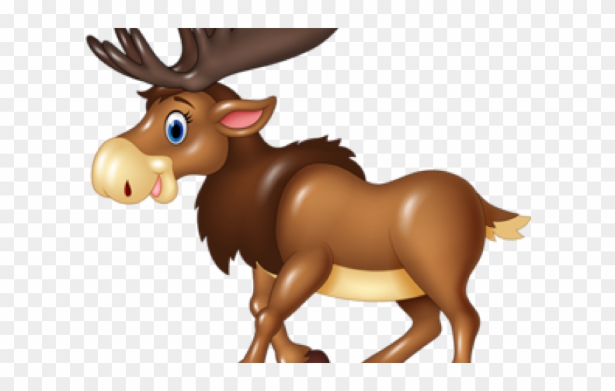 Cartoon Moose Clipart - Png Download