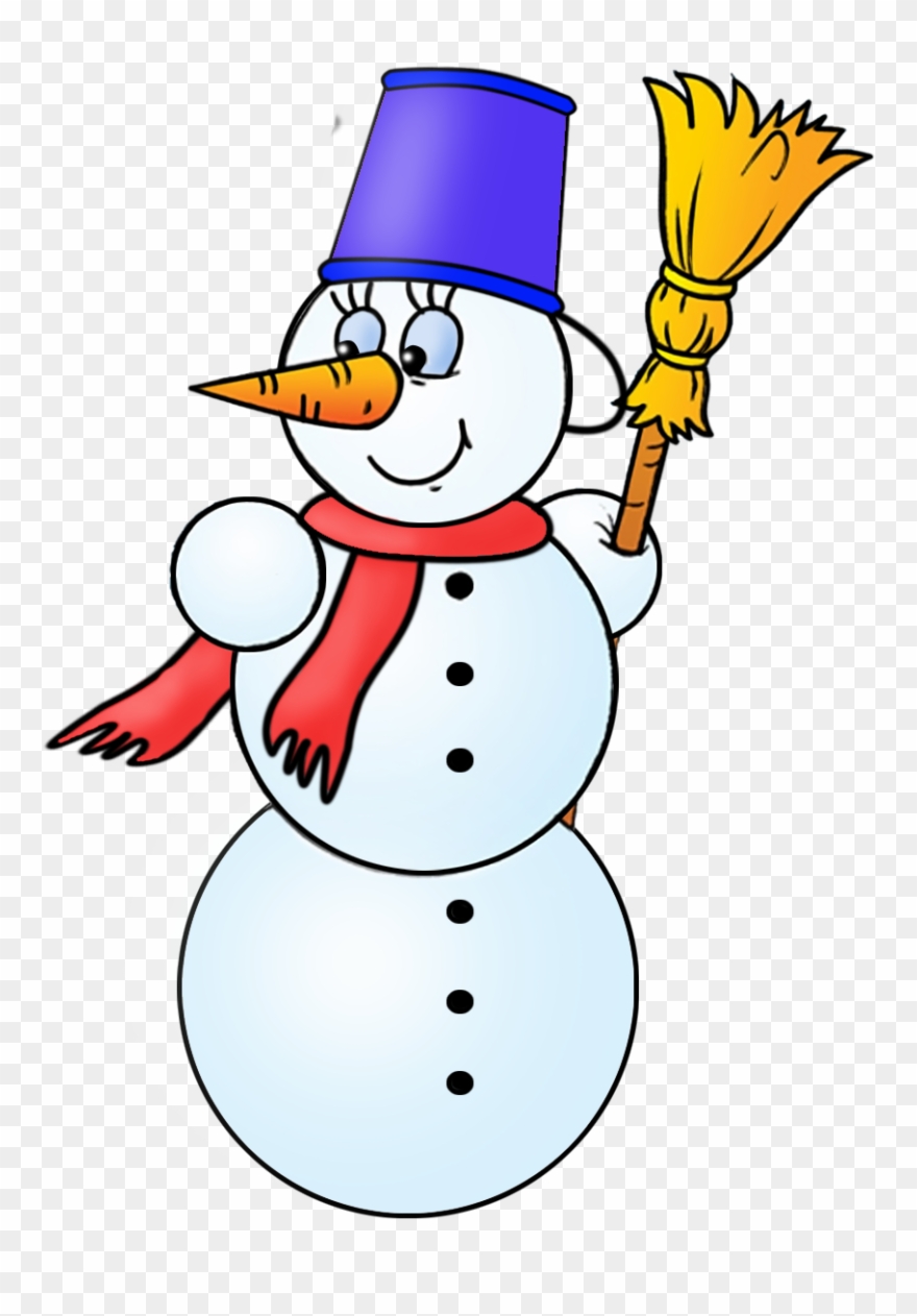 Snowman Clipart To Color - Png Download