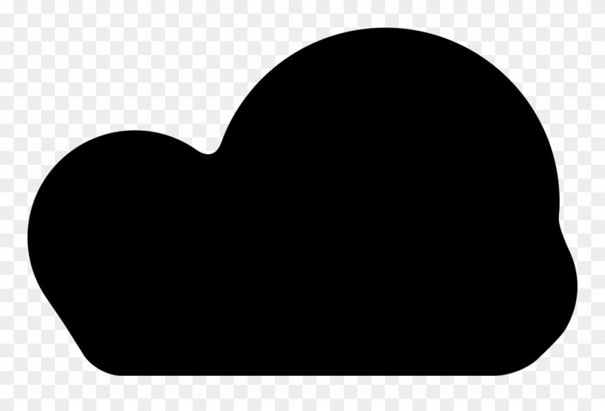 Dark Fluffy Cloud Comments Clipart