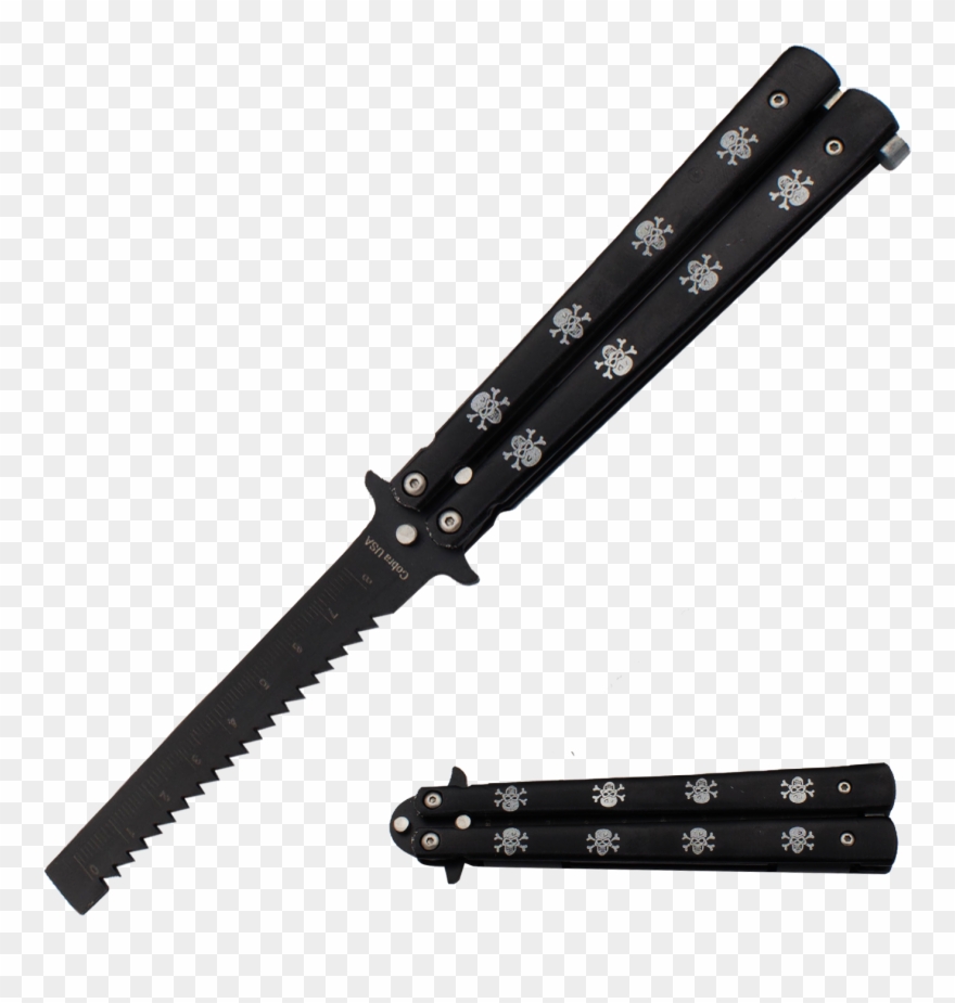 Surgical Steel Black Skull Butterfly Tiger Trainer Clipart