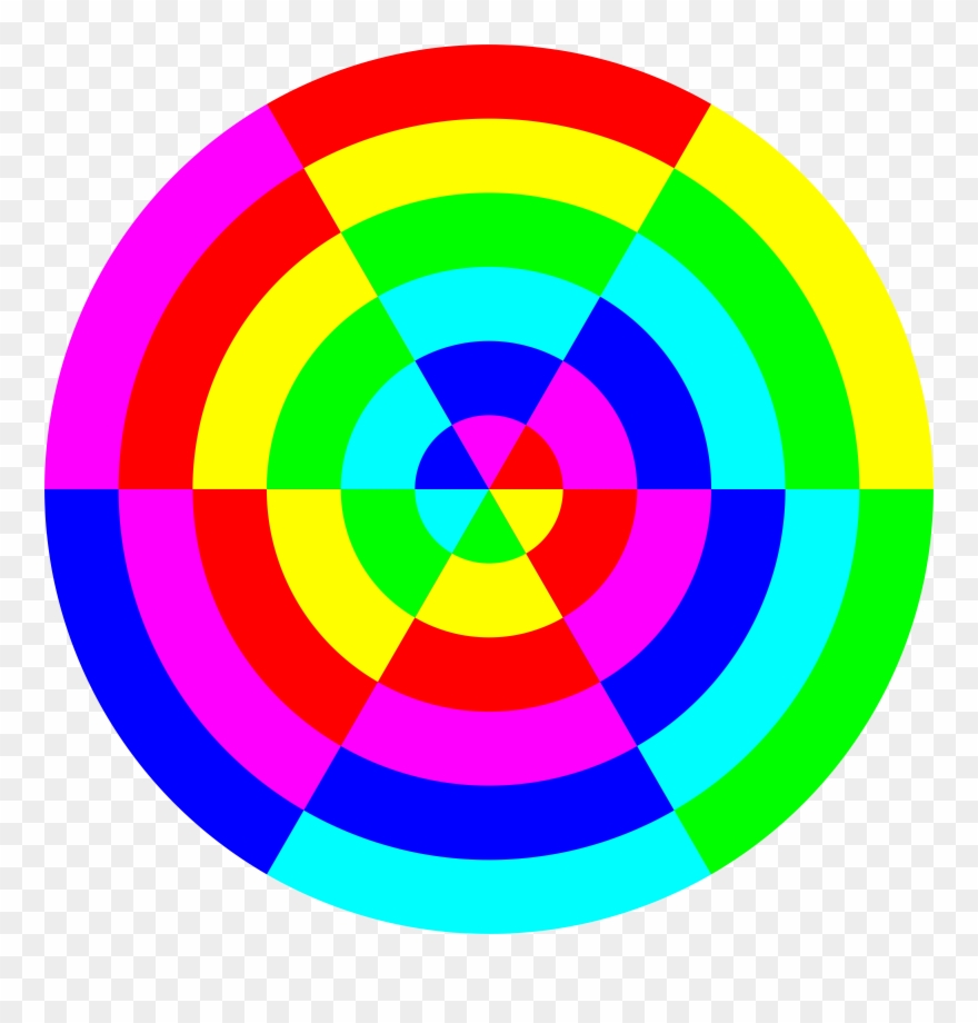 6 Color Pizza Clipart