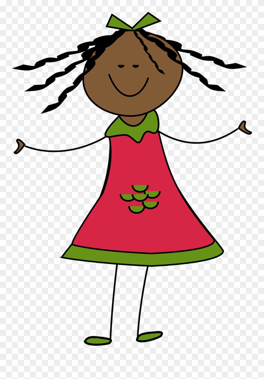 Little Girl Clip Art - Png Download