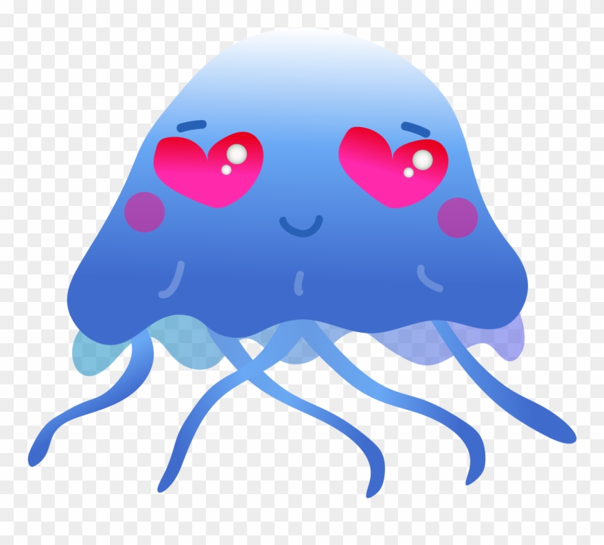 Holiday Jellyfish Set Clipart