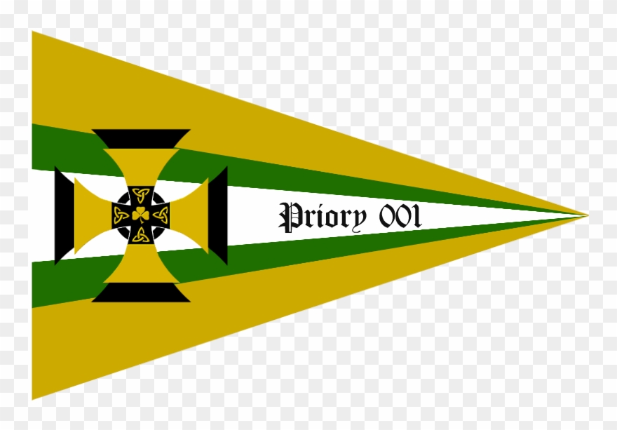 Celtic Cross Templar Knight Priory Pennant Clipart