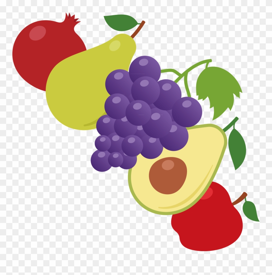 Grapes Clipart Purple Apple - Png Download