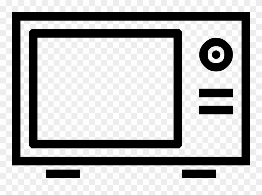 Clipart Black And White Uses Heat Microwave Oven Oven - Png Download