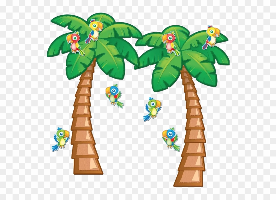 Tropical Trees Bulletin Board Set Clipart