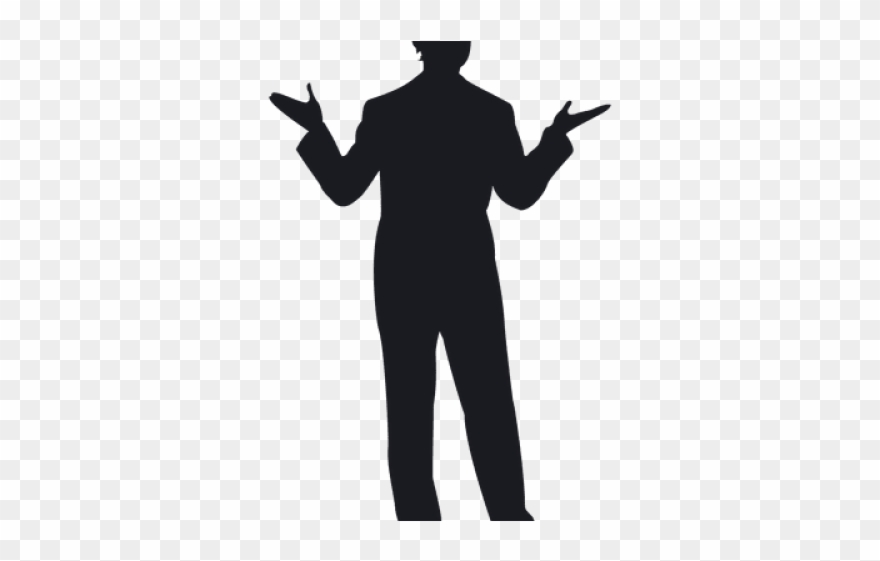 Shaow Clipart Man Standing - Png Download