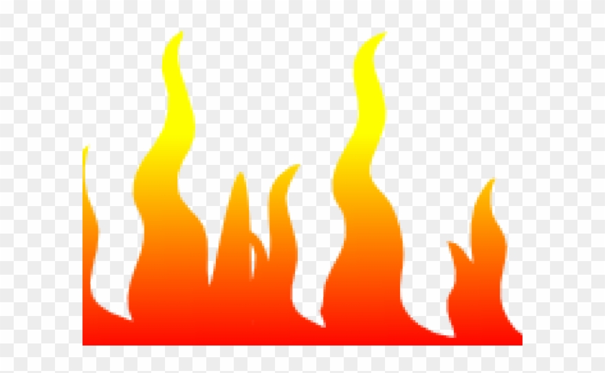 Fire Flames Clipart Page Border - Png Download
