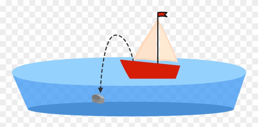 A Man Stuck In A Small Sailboat On A Perfectly Calm Clipart