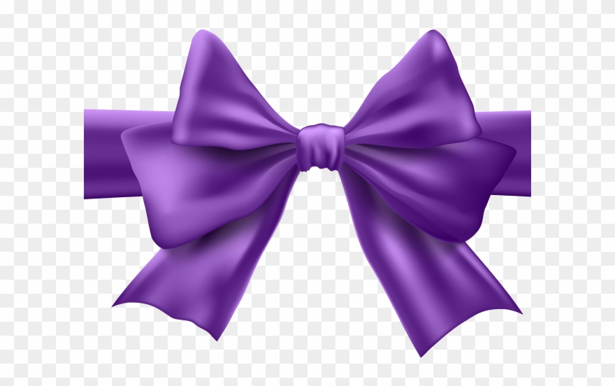 Lilac Clipart Bow - Png Download