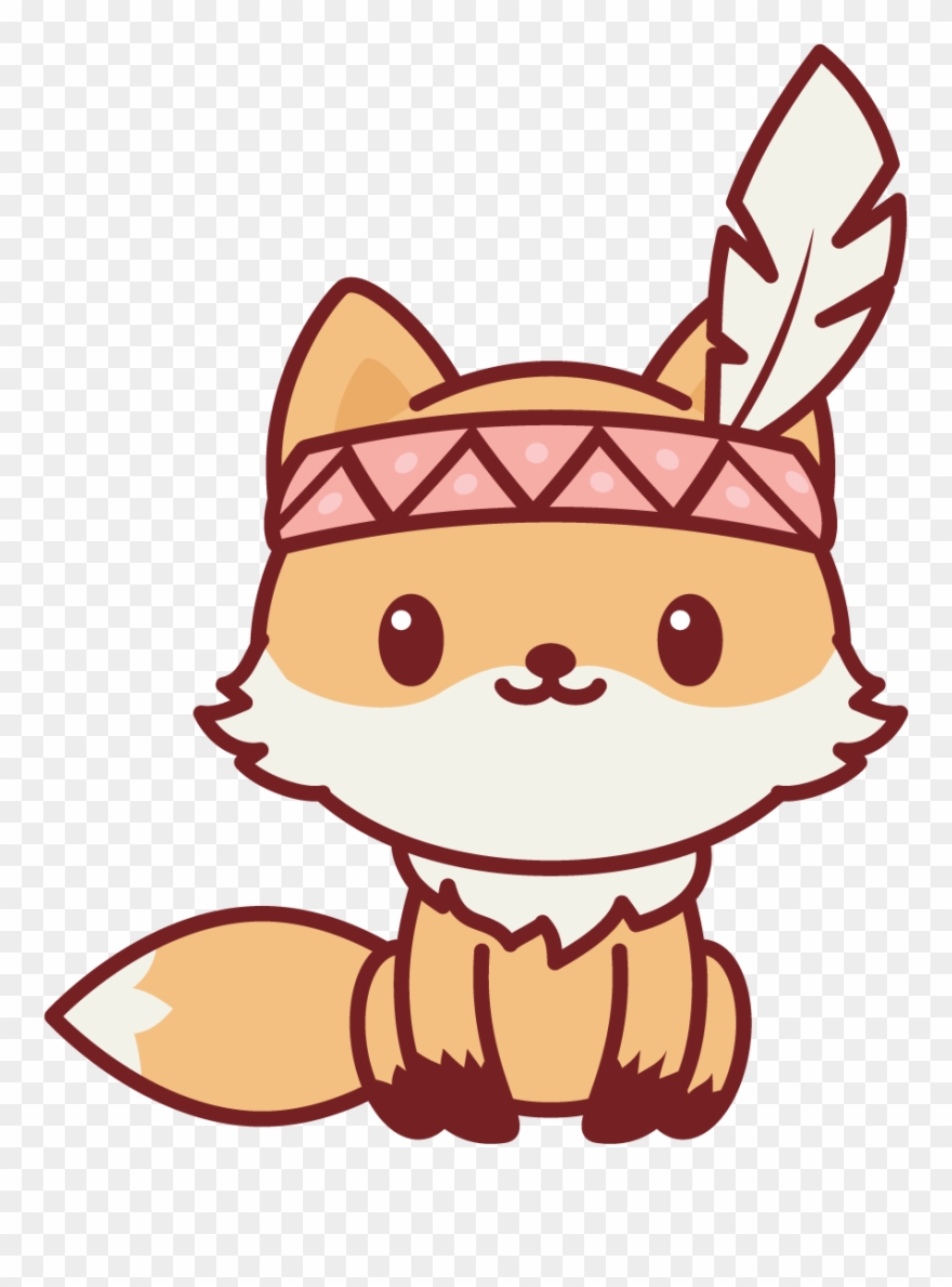 Native American Nerdy Fox Clipart