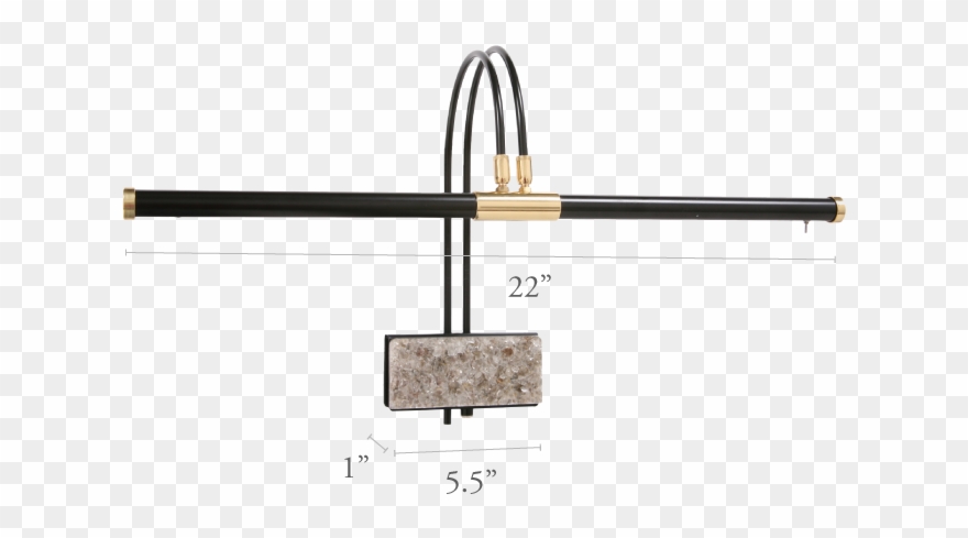 Dimensions For 22" Led Grand Piano Lamp- Black/marble Clipart