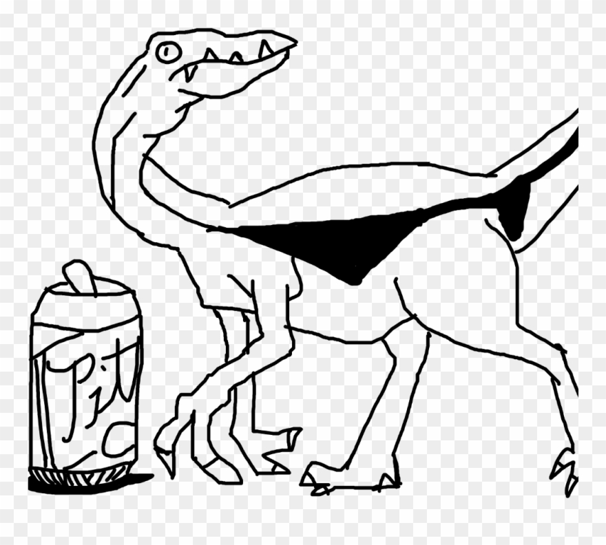 Dinosaur Clip Art Black And White - Png Download
