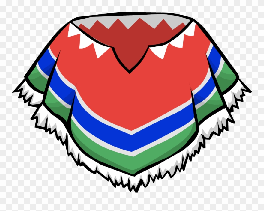 Colourful Poncho Clipart