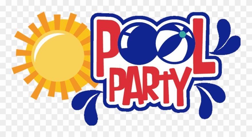 Pool Party Clip Art - Png Download