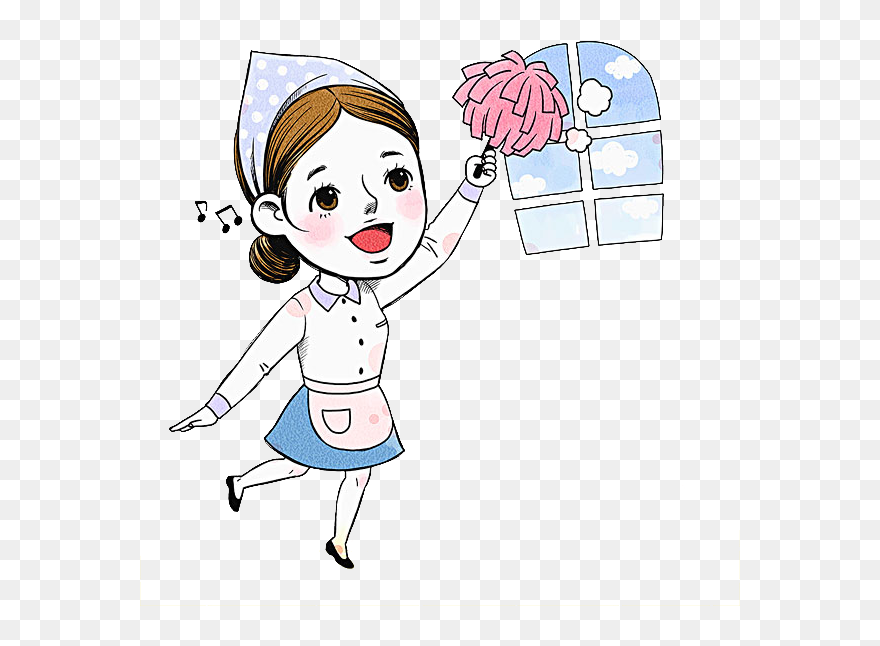 Cleaning Clip Art Woman - Png Download