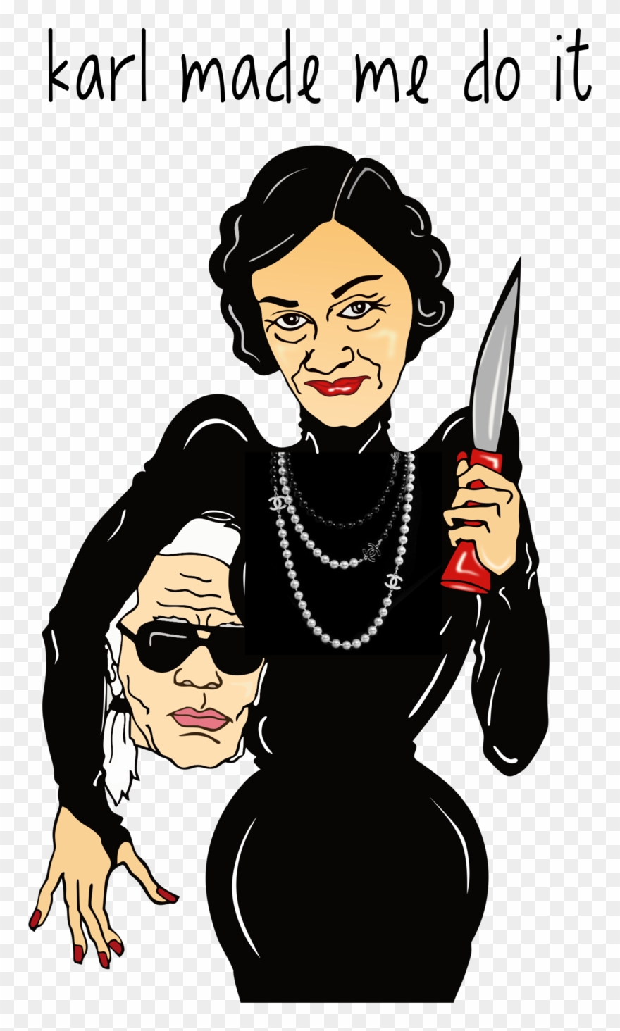 Coco Cartoon Chanel Karl Lagerfeld Free Transparent Clipart