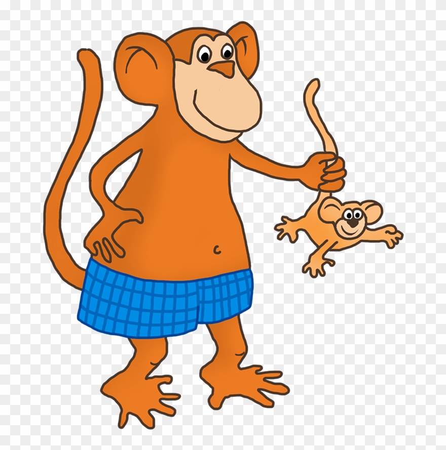 Funny Monkey Clip Art - Png Download