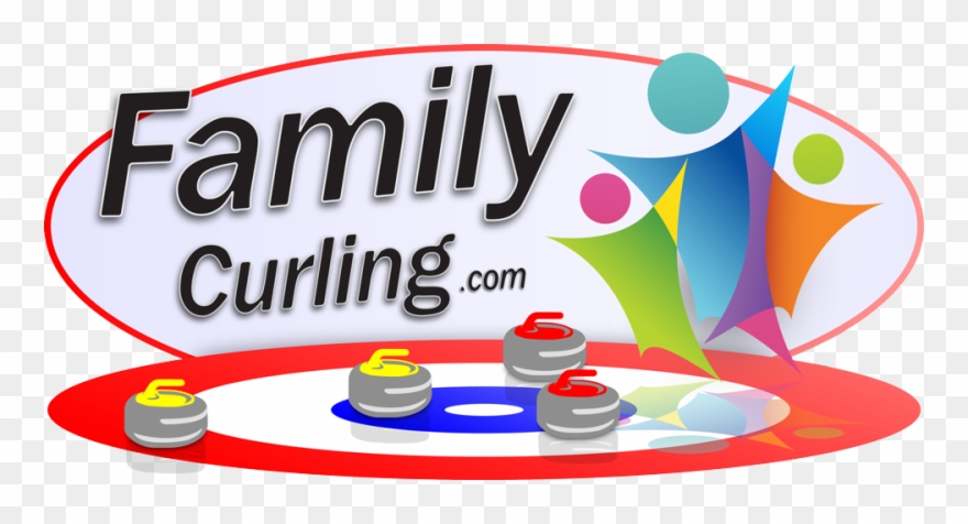 Family Curling Logo Clipart