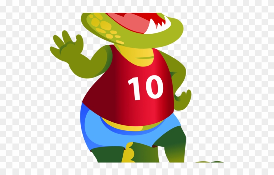 Crocodile Clipart Jungle Animal - Png Download