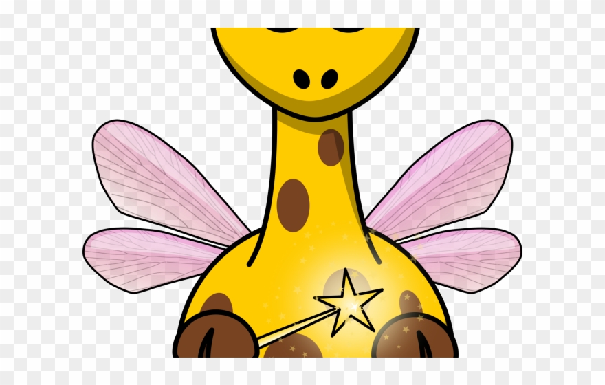 Swimming Clipart Giraffe - Png Download