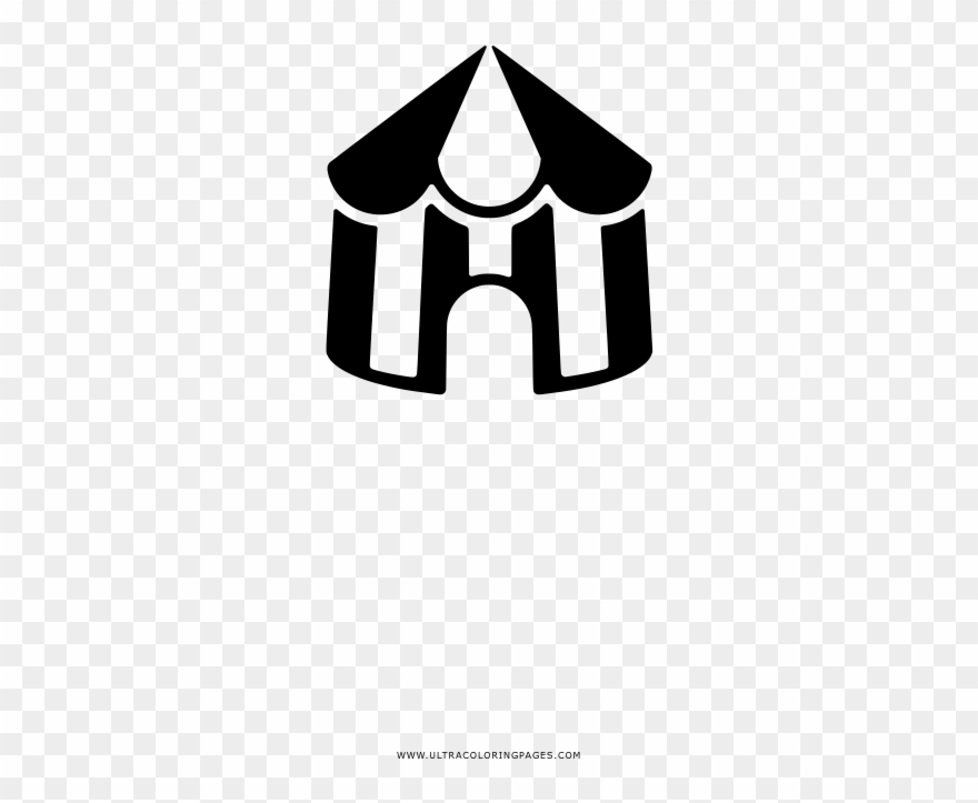 Circus Tent Coloring Page Clipart