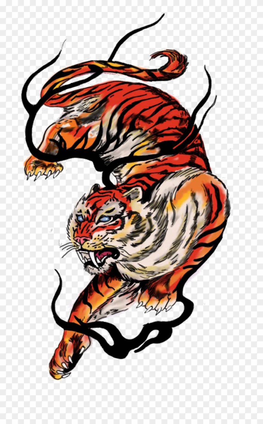 Report Abuse - Tattoo Png Tigre Clipart