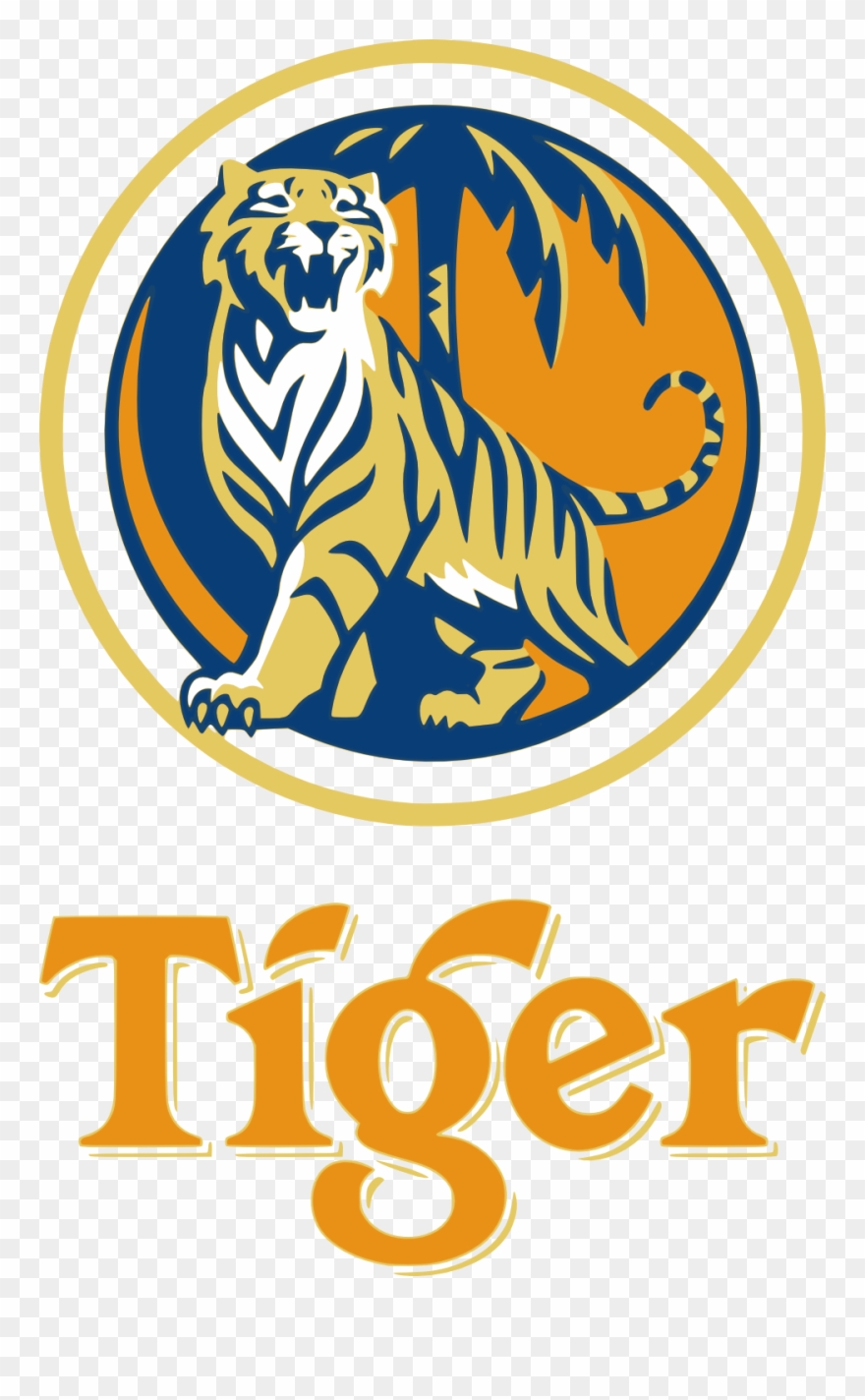 Tiger Full Colour - Tiger Beer Logo Png Clipart