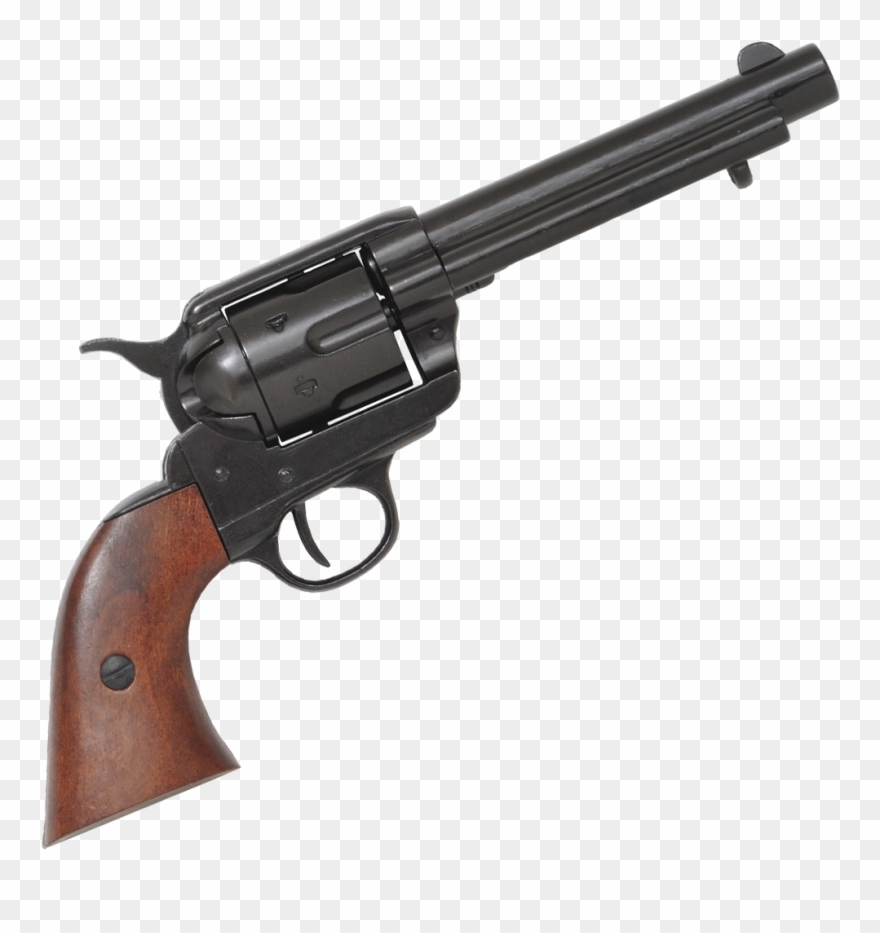 Colt Revolver Png - Colt 45 Revolver Black Clipart