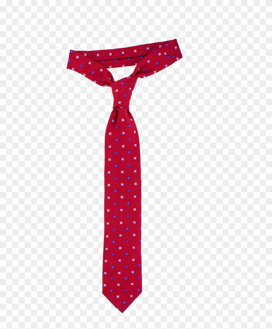 Red With Blue White Transparent Background - Neck Tie Clipart