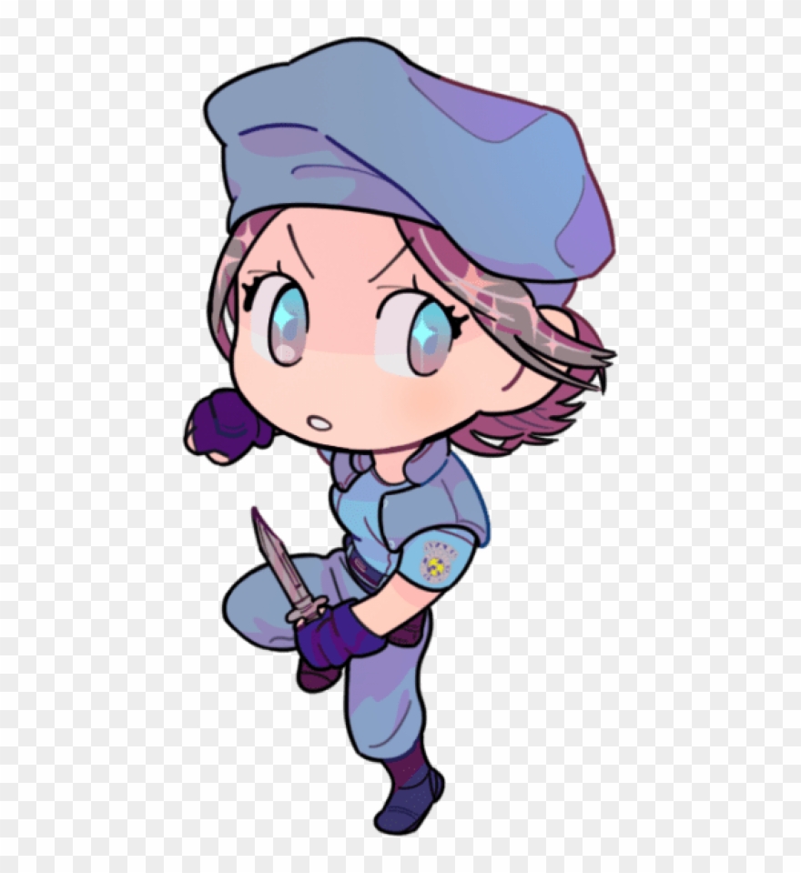 Free Png Download Jill Valentine Fanart Chibi Png Images - Cartoon Clipart