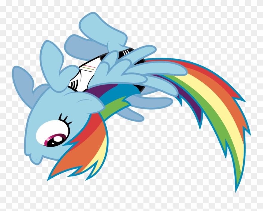 Free Png Download Rainbow Dash Fly Png Images Background - My Little Pony Rainbow Dash Flying Fast Clipart