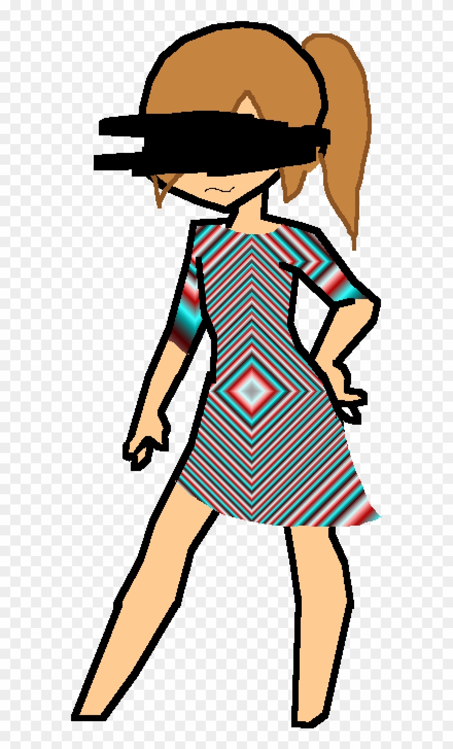 Rainbow Dress Fail Misfit Clipart