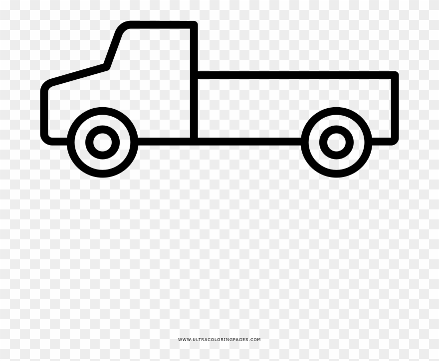 Pickup Truck Coloring Page - Drawing Clipart
