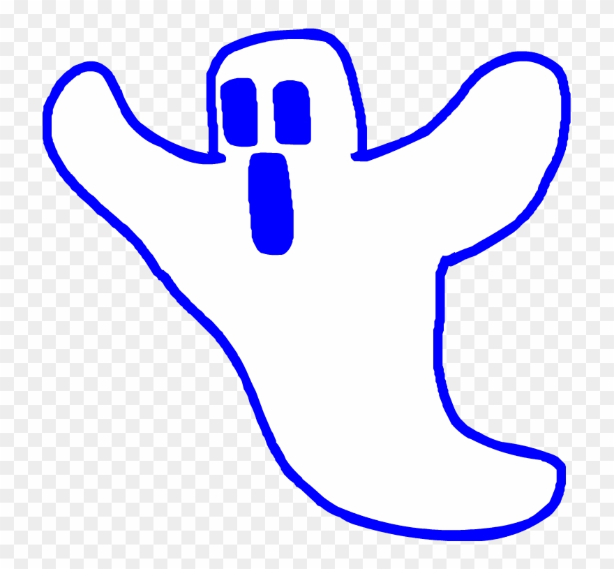 Spooky Scan Ghost Artwork Clipart