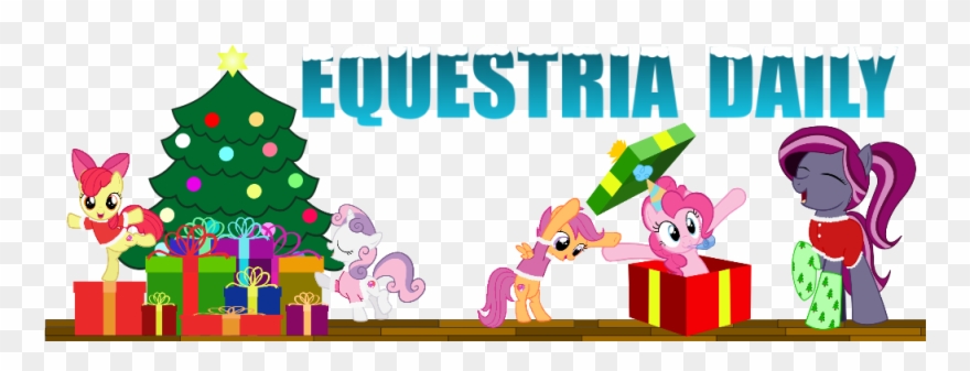 Equestria Daily December Banner Event By Denragon Cartoon