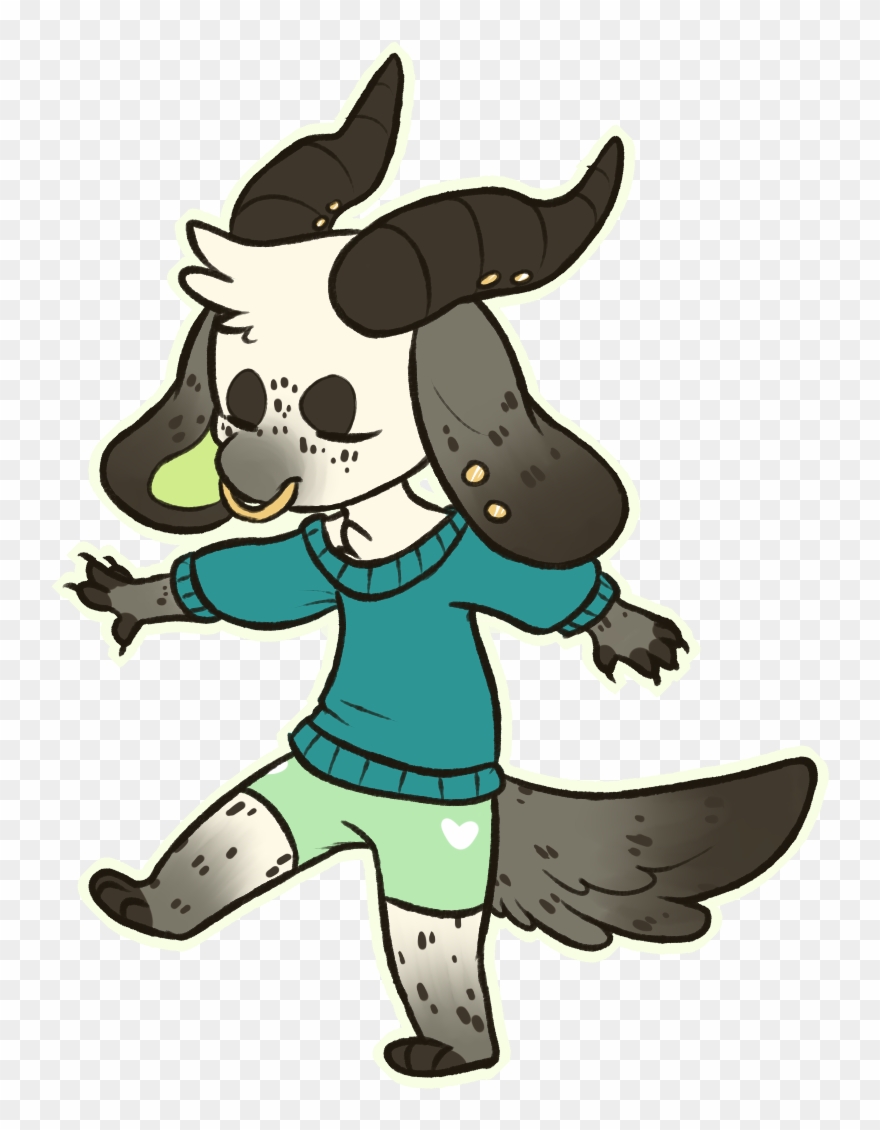 Drawn Furry Goat - Anthro Goat Base Clipart
