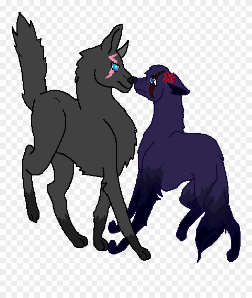 Cute Cat Couple - Cartoon Clipart