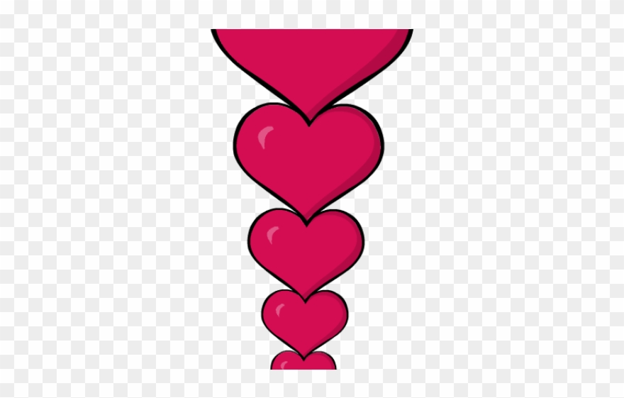 Valentine`s Day Clipart 4 Heart - Valentine's Day Hearts Clipart - Png Download