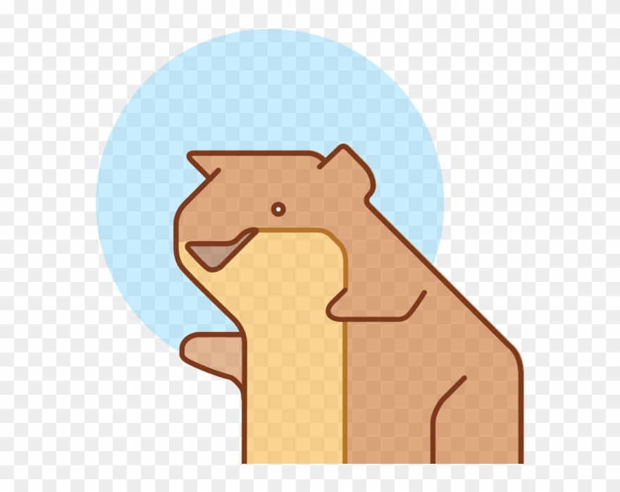 Groundhog Clipart Underground Animal - Cartoon - Png Download