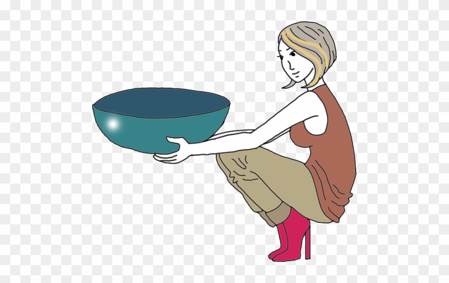 Hemisphere Symbol In Tea Leaves - Sitting Clipart