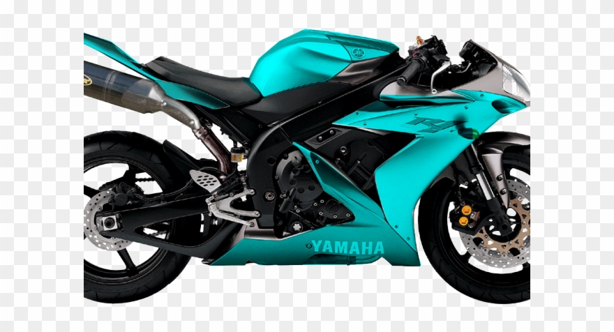 Vehicle Clipart Green Motorcycle - Yamaha R1 - Png Download