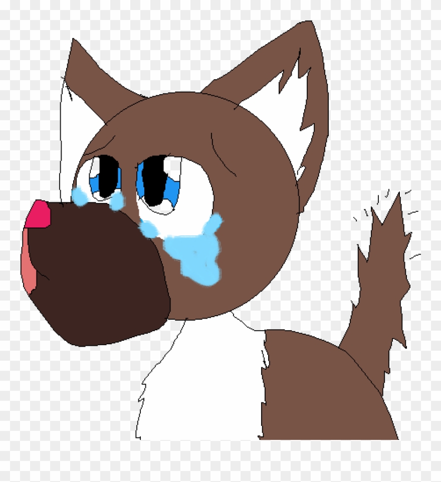 Sad Dog - Cartoon Clipart