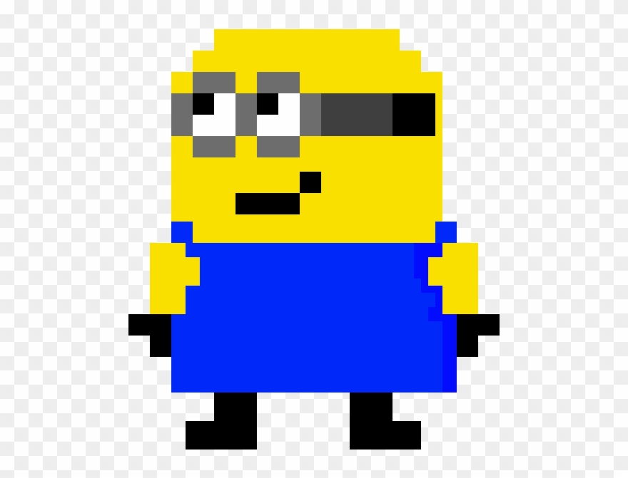 Minion - Pixel Art Minecraft Grid Clipart
