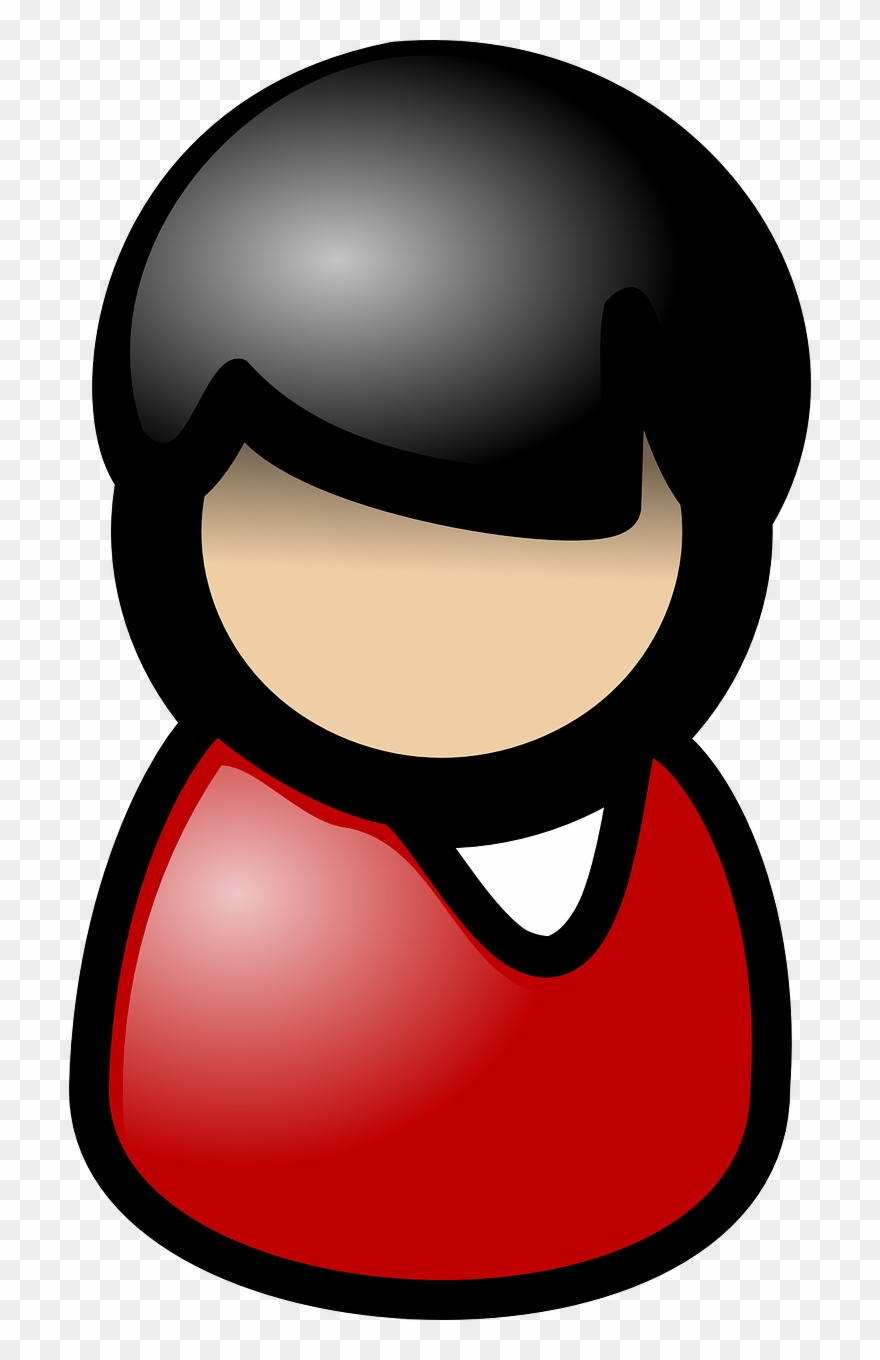 Vector - Hình Avatar Màu Đỏ Clipart