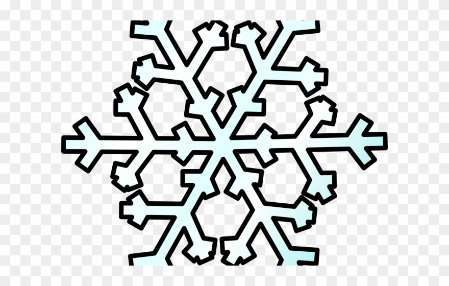 Snowflakes Clipart Weather - Snowflake Clipart - Png Download