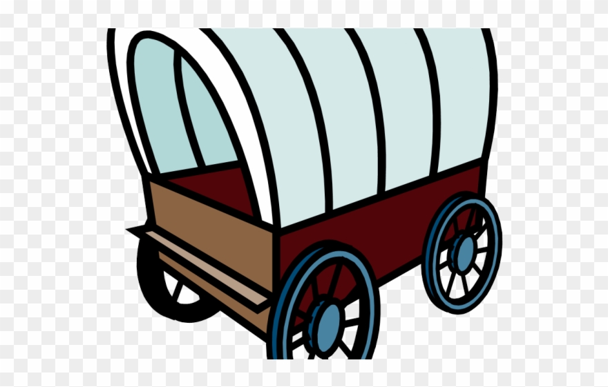 Wild West Clipart Covered Wagon - Oregon Trail Clipart Wagon - Png Download