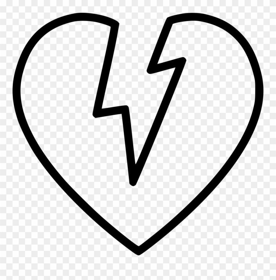 Broken Heart Comments - White Broken Heart Png Clipart