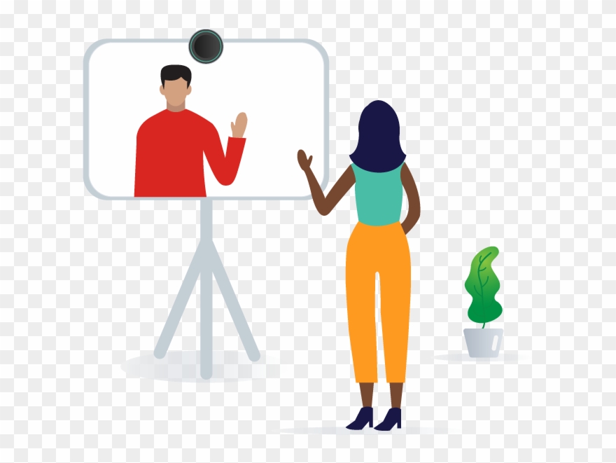Video Conferencing Solutions For Better Meetings - Illustration Clipart